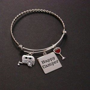Happy Camper Braided Charm‎ Bracelet